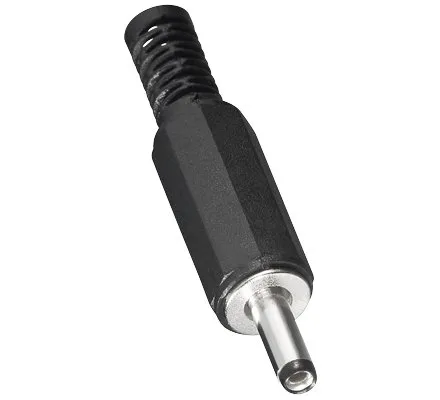 Produktbild BestPlug 12V 24V DC Stromstecker Lötversion, Innendurchmesser 1,3mm, Außendurchmesser 3,4mm, Schwarz