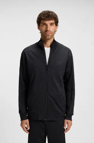 BOSS GREEN Sweatjacke Mirror - Herren-Sweatjacke mit Flachstrickkragen, regular fit und praktischem Reißverschluss, ideal für lässige Outfits und perfekten Tragekomfort.