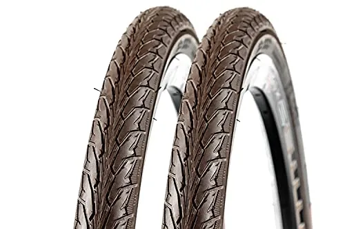 Stück 26 Zoll Fahrrad Reifen MITAS Flash V66 City Bike Reflex 40-559 Pannenschutz Braun 2