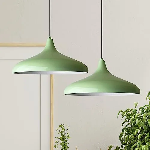 bamyum Champion Pendelleuchte Esstisch 2 Flammig - Vintage Hängelampe aus Metall mit Ø30cm, ideal für gemütliche Atmosphäre im Esszimmer oder Wohnzimmer, einfach zu installieren und dimmbar.