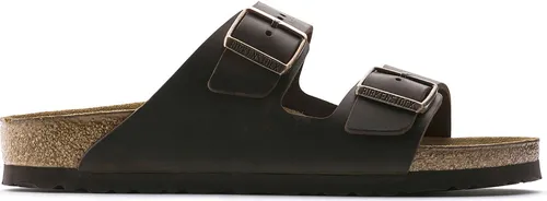 Birkenstock Classic ARIZONA FL Unisex Pantoletten, Braun (HABANA), 40 EU - Wanderschuhe mit außergewöhnlich hohem Tragekomfort und großer, individuell verstellbarer Dornschnalle für eine perfekte Passform.