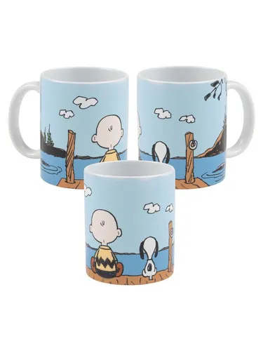 United Labels® Tasse The Peanuts Snoopy Tasse See Charlie Brown Kaffeetasse Becher 320 ml, Keramik