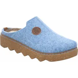 Rohde Damen Pantoffel Foggia-D 6120 - Bequemer Filz-Hausschuh mit Plateausohle - Hausschuhe aus softem Filz mit rutschsicherer PU-Laufsohle für angenehme Wärme und Flexibilität, ideal für gemütliche Stunden zu Hause.