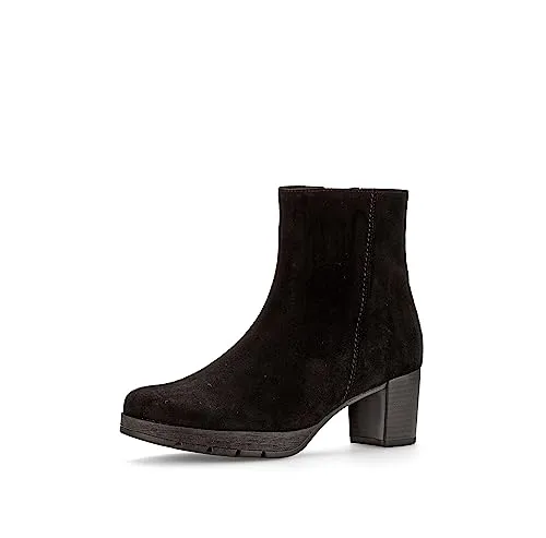 GABOR COMFORT Stiefelette Veloursleder schwarz - Wanderschuhe aus hochwertigem Veloursleder mit breiterer Auftrittsfläche für erhöhten Komfort. Ideal für stilbewusste Damen, die eleganten Tragekomfort suchen.