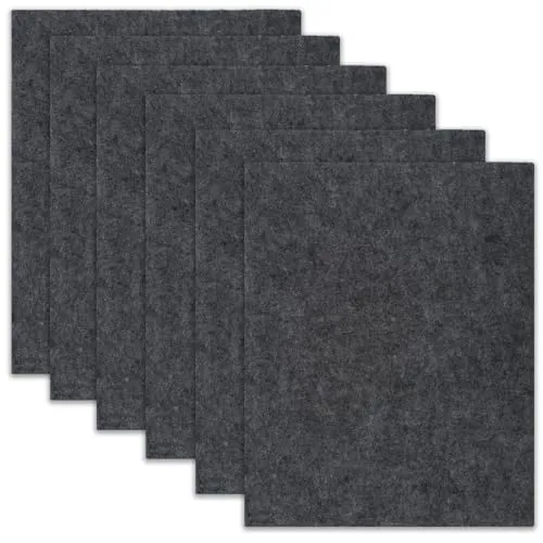 Stück 16x20cm Filzmatte Selbstklebend,Möbelfilz,Filzunterlagen für Möbel,Filzgleiter Selbstklebend Rolle Groß,Filzplatten Selbstklebend,Parkettschoner für Stühle,Filzplatte,Parkettgleiter-Dunkelgrau 6