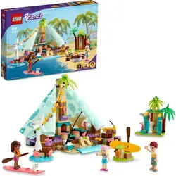 LEGO FRIENDS: Glamping am Strand (41700) - LEGO Set für kreative Kinder ab 6 Jahren, mit fantasievollen Glamping-Szenen am Strand für endlosen Spielspaß und Abenteuer.