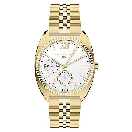 Liebeskind LT-0260-MM Multifunktionsuhr - Elegante Armbanduhr für Damen mit Edelstahlgehäuse und Easy-Change-System für einfaches Bandwechseln. Ideal für jeden Anlass und in stilvoller Geschenkbox.