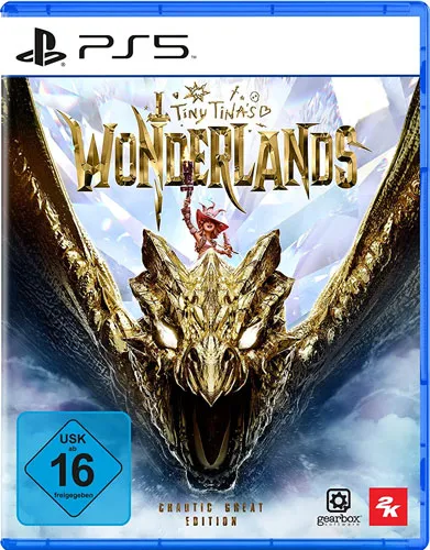 Tiny Tinas Wonderlands PS5 Chaotic Great Edition - PS5-Spiel: Erlebe ein chaotisches Abenteuer in einer fantastischen Welt mit einem umfassenden Multiklassen-System und Koop-Gameplay für bis zu 4 Spieler!