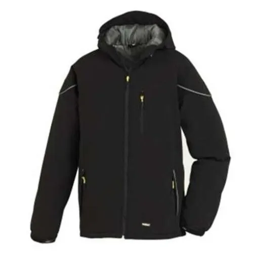 Softshelljacke VAIL 4138, schwarz, Größe L - Hochwertige Softshelljacke für Herren, wasserabweisend, atmungsaktiv und winddicht, ideal für wechselhaftes Wetter. Ausgestattet mit Schneefang und verstellbarer Kapuze.