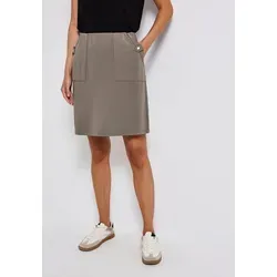 STREET ONE Minirock mit Knopfdetails in Beige/Braun von Street One