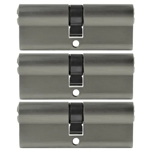 3x Profilzylinder 90mm 45/45 15x Schlüssel Tür Zylinder Schloss Gleichschließend