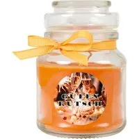 HS Candle Duftkerze & Glas Neujahr Orange Bonbon 30h