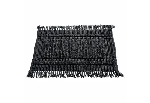 Mirabeau Badematte Badematte Nexilo schwarz, Höhe 400 mm, 100% Baumwolle