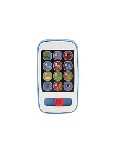 Fisher-Price Lernspaß Musikspielzeug für Babys und Kleinkinder Smartphone mit Lichtern für Kinder ab 6 Monaten, grau, deutsche Version, HXB89
