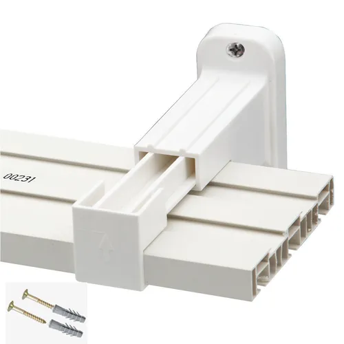 Produktbild Wandhalterung Halterung Befestigung für Vorhangschiene Gardinenschiene Universal