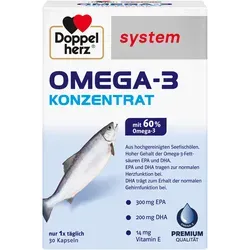 Doppelherz system Omega-3 Konzentrat 30 St