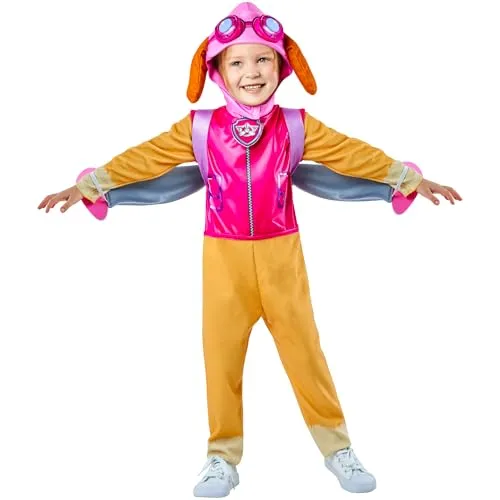 Rubies Offizielles Paw Patrol Deluxe Skye Kostüm in pink von Rubies