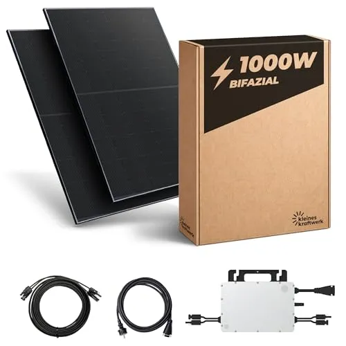 Kleines Kraftwerk 1000W Balkonkraftwerk XL Komplettset – Effizientes Solarsystem für dein Zuhause
