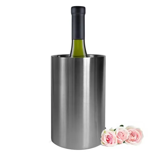 Sendez Weinkühler Doppelwandig Edelstahl Flaschenkühler Sektkühler Sektkühler Getränkekühler