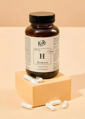 Produktbild KoRo Hyaluron Kapseln 120 Stück – Vegane Nahrungsergänzung