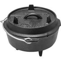 Feuertopf ft3 - Schwarz, mit Füßen, ideal für Lagerfeuer und Grillabende