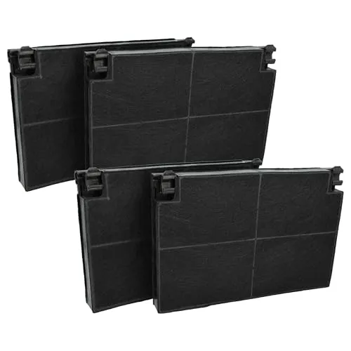vhbw 4x Aktivkohlefilter Ersatz für Franke 112.0157.241, 112.0016.758, 10139 für Dunstabzugshaube
