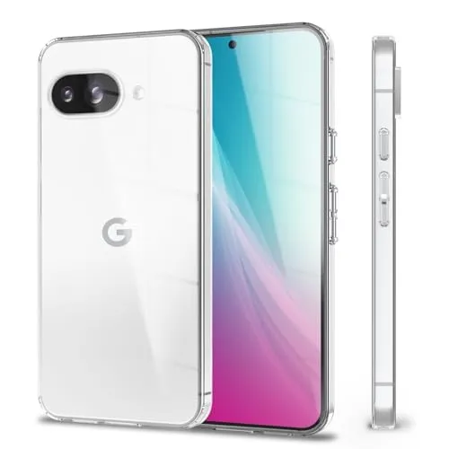 NALIA Transparente Silikonhülle für Google Pixel 9a - rutschfest - Hülle