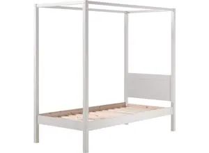 Vipack Himmelbett 90 x 200 cm - Romantisches Kinderzimmermöbel mit Lattenrost - Himmelbett für Kinderzimmer, 90 x 200 cm, inklusive Lattenrost und Himmelgestänge. Ideal für traumhafte Nächte und ein stilvolles Ambiente.