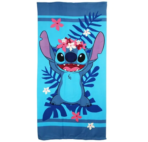 Disney Strandtuch Disney Lilo und Stitch Mikrofaser Badetuch XL 70x140 cm