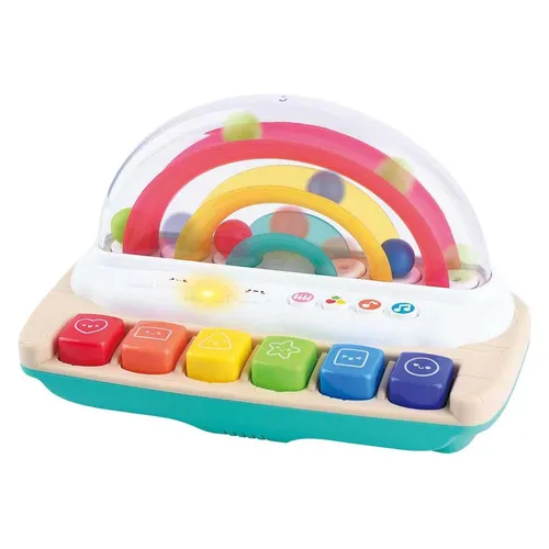 Playgo erstes Keyboard fröhliches Regenbogen Piano mit Kugelbahn