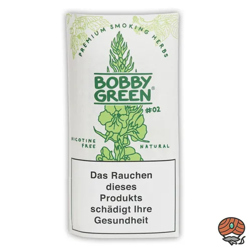 BOBBY GREEN #2 White / Weiß, Tabakersatz, nikotinfrei, Kräutermischung 20g