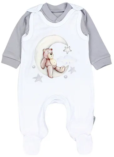 TupTam Strampler TupTam Baby Mädchen Jungen Strampler mit Langarmshirt Aufdruck Spruch