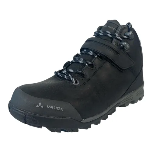 VAUDE Unisex Tsali Mid STX Mountainbike Schuhe - Phantom Black, EU 42 - Fahrradschuhe mit wasserdichter Sympatex Membran und griffiger Profilsohle, ideal für jedes Wetter und kompatibel mit Klick-Pedalen.