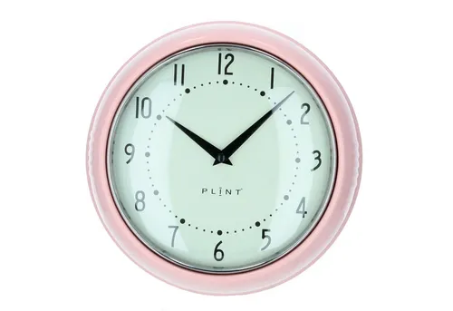 Plint Wanduhr Küchenuhr Retro rose pastellrosa in pink von Plint
