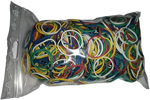 Fa.ars 100 g Gummiringe Gummiband Gummibänder Haushaltsgummis Gummiring Gummies Rubber Bands bunt gemischt 20 mm Ø 1,2 x 1,2 mm breit