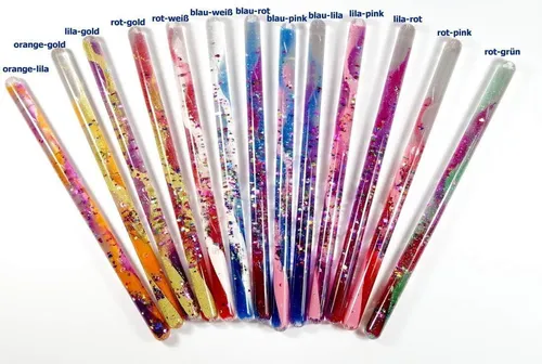 Zauberstab, 2 farbig gedreht, versch. Farben,