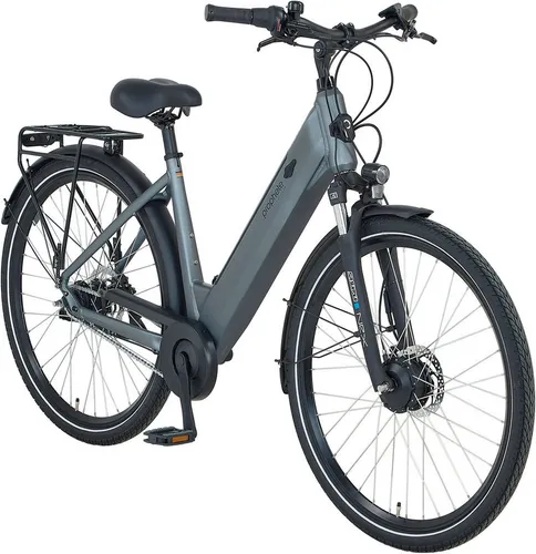 Prophete E-Bike Cityrad Geniesser 2.8 - E-Bike für Damen und Herren mit 7-Gang Shimano Nexus Nabenschaltung, Frontmotor und 540 Wh Akku für bis zu 120 km Reichweite - ideal für Alltag und Ausflüge.