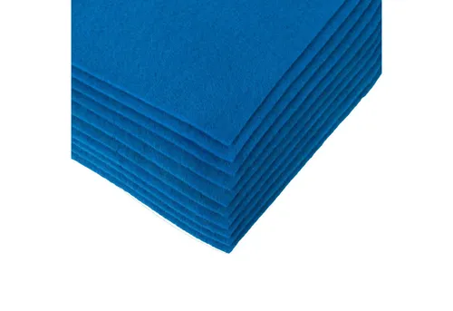 maDDma Bastelfilz Bastelfilz Bögen 10er-Pack Filz A4 Stärke 1,5-2mm Filzplatte, blau