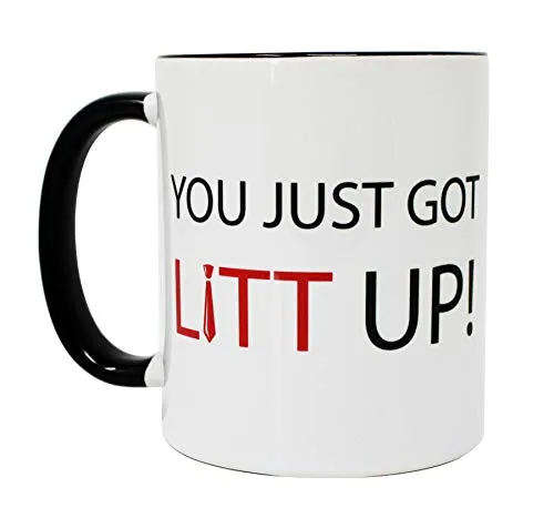 You Just Got Litt Up! Tasse in schwarz von Close Up