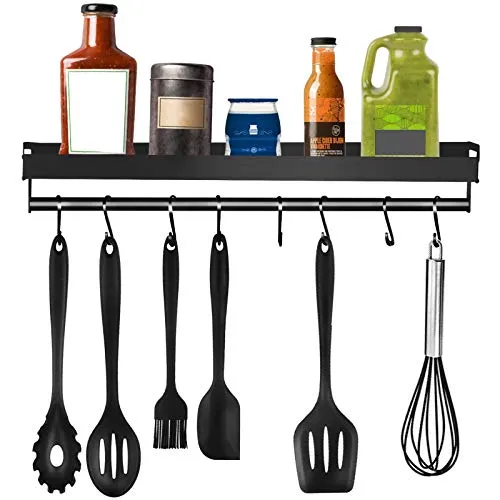 8-teiliges Metallhaken-Set für Küche und Bad, platzsparend