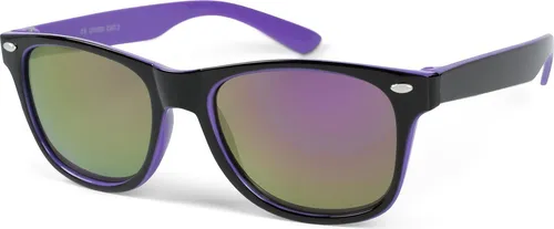 styleBREAKER Kinder Sonnenbrille Retro Nerd Design mit verspiegelten oder getönten Gläsern | UV400 Schutz | Kunststoffrahmen | für Kleinkinder 18 Monate bis 4 Jahre