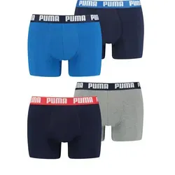 PUMA Boxershorts Puma Herren Boxershorts im 4er Pack (4-St., 4er Pack) bunt M