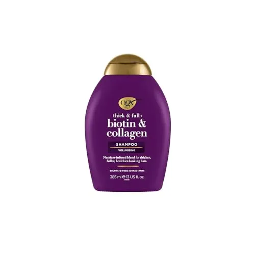 OGX Biotin & Collagen Shampoo 385 ml in lila von OGX