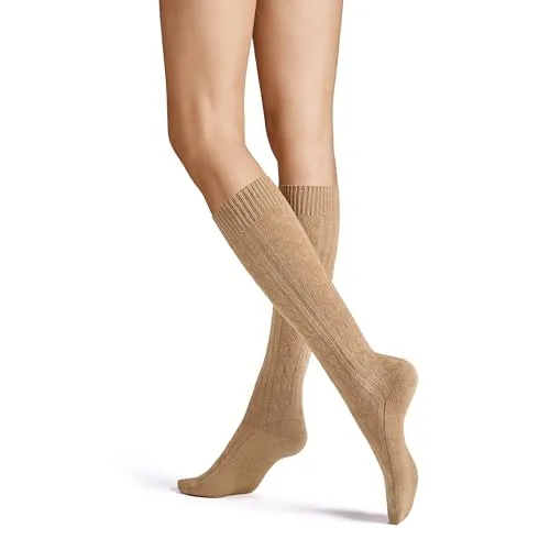 Hudson Damen Kniestrümpfe Winter Plait rutschfest