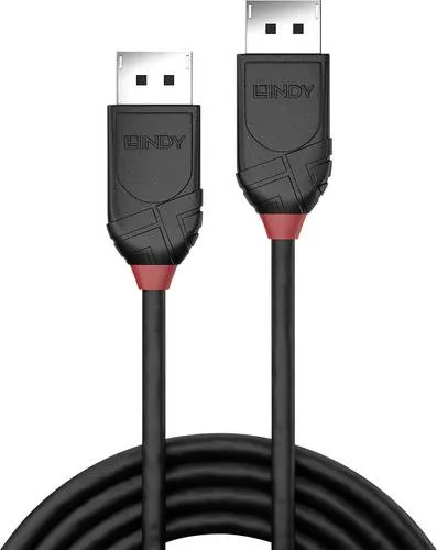LINDY DisplayPort Anschlusskabel DisplayPort Stecker, DisplayPort Stecker 0.50 m Schwarz 36490 DisplayPort-Kabel