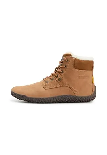 camel active Damen Gefütterter Schnürschuh mit Gummisohle Braun - Stylischer Mid-Cut Damen Schnürschuh aus robustem Nubukleder. Mit warmem Innenfutter und rutschfester Profilsohle für optimalen Halt an kühlen Tagen.