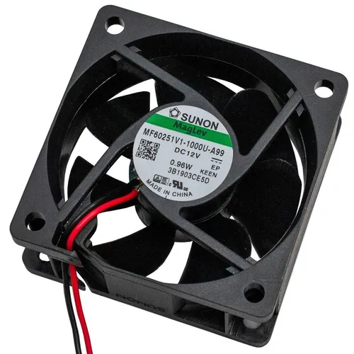 Produktbild Lüfter 12V DC 0,9W 60x60x25mm 39,9m³/h 4500U/Min 39,9m³/h Sunon MF60251V11000UA9