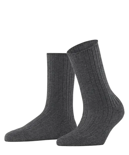 ESPRIT Damen Socken Hygge W So Wolle Kaschmir einfarbig 1 Paar, Grau Carbon Melange 3975, 35-38