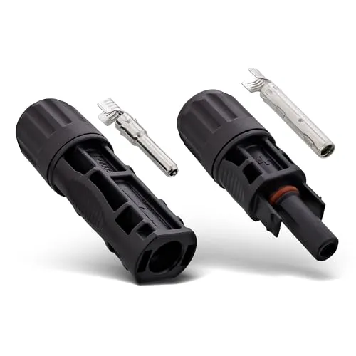 InLine Solar Photovoltaik Steckverbinder Set, 1x Stecker + 1x Buchse, für 4-6mm² Kabel, IP68 wasserdicht, kompatibel mit MC4/Standard4/PV4, bis 1500V DC / 30A, 94001
