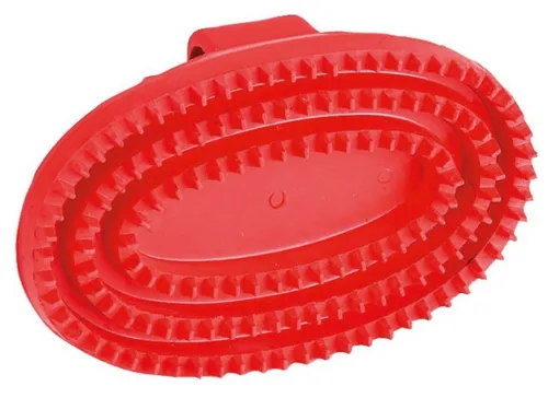 Kerbl Striegel Gummistriegel oval 15 cm x 10,5 cm rot 3217, (1-tlg)